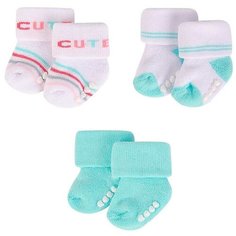 Набор носочков для новорожденных 3 пары Hudson Baby