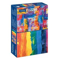 Пазл 500+500 элементов -Абстракция- А2ф "2 картинки в 1 коробке" Hatber