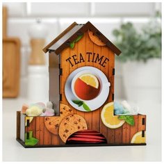 Чайный домик "Tea time", 20,9х19,3х8,2 см 4180010 Сима ленд