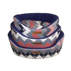 Лежак открытый с бортиком "Морячок" №4 (премиум), хлопок, 64x49x20 см Xody