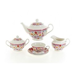 Чайный сервиз "Разноцветные тюльпаны", 15 предметов Nouvelle Home