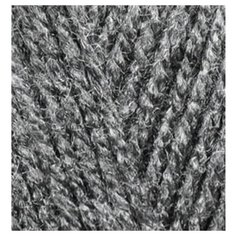 Пряжа для вязания Ализе Burcum Klasik (100% акрил) 5х100г/210м цв.196 т.серый меланж Alize