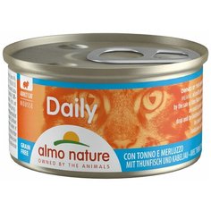 Almo Nature Консервы нежный мусс для кошек "Меню с Тунцом и Треской" (Daily Menu - mousse Tuna and Cod) 0,085 кг