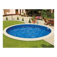 Морозоустойчивый бассейн Ibiza круглый глубина 1,2 м диаметр 5 м, мозаика Mountfield