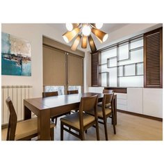 Штора рулонная DELFA 61(57)/170 жаккард какао