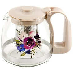 Чайник заварочный с металлическим фильтром "Садовый букет", 700 мл Nouvelle Home
