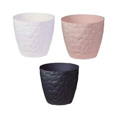 Кашпо "Камни" с подставкой, 150 мм Idea (М Пластика)