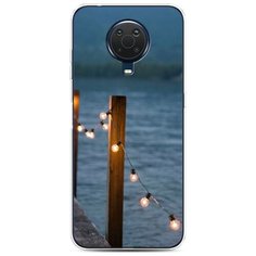 Силиконовый чехол "Гирлянды на причале" на Nokia Nokia G20 / Нокия G20 Case Place