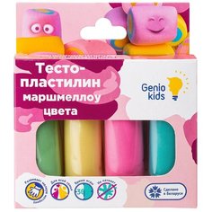 Набор для детской лепки «Тесто- пластилин 4 цвета. Маршмеллоу цвета Genio Kids