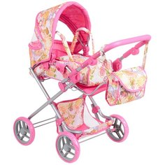 Коляска-трансформер Melobo / Melogo 9333 белый/цветы