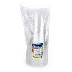 Набор стаканов одноразовых для холодных/горячих напитков, прозрачный (12 штук по 0,33 л) Мистерия