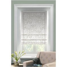 Римская штора Arazzo от Memotex с карнизом. В: 175см. Ш: 120см.