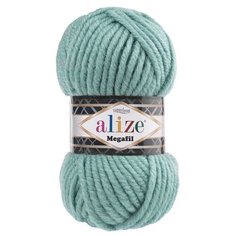Пряжа для вязания Alize "Superlana Megafil", цвет: 386 лазурный, 55 м, 100 грамм (5 мотков)
