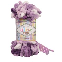 Пряжа Alize Puffy color, 100 г, 9 м, 5 шт., 5923