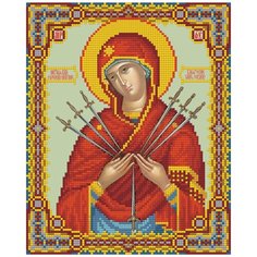 Кристальная мозаика (алмазная вышивка) "фрея" ALVR-160 "Икона Божией Матери "Умягчение злых сердец" 27 х 22 см