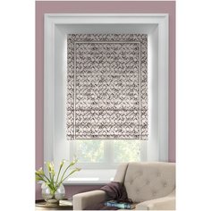 Римская штора Ontano от Memotex с карнизом. В: 200см. Ш: 60см. Ц: темно-розовый