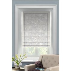 Римская штора Arazzo от Memotex с карнизом. В: 175см. Ш: 100см.