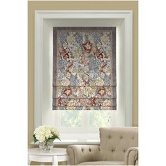 Римская штора Infiorescenze от Memotex с карнизом. В: 175см. Ш: 80см.