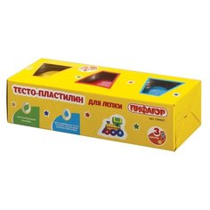 Тесто-пластилин "Пифагор", 3 цвета, 270 грамм
