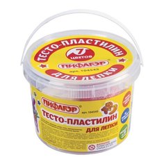 Тесто-пластилин "Пифагор", 7 цветов, 420 грамм