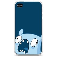 Силиконовый чехол "Кричащая подушка" на Apple iPhone 4/4S / Айфон 4/4S Case Place