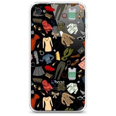 Силиконовый чехол "Модный гардероб" на Apple iPhone 4/4S / Айфон 4/4S Case Place