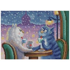 Алмазная мозаика Brilliart "Свидание в кафе", 38x27см