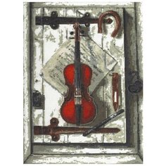 Набор для вышивания крестиком Палитра "Натюрморт со скрипкой", 29x40см