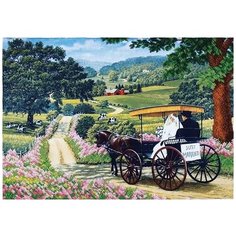 Набор для вышивания бисером Магия канвы "Молодожены", 43x32,5см