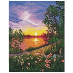 Набор для вышивания (крестом) Овен Летний закат, 28x36см