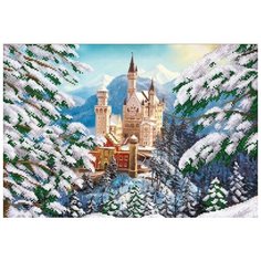 Набор для вышивания бисером Магия канвы Зимний замок, 39x27см (бисер в комплект не входит!)