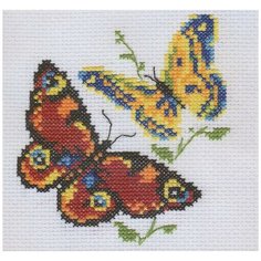 Набор для вышивания Алиса "Бабочки-красавицы", 11x10см (вышивка крестом)