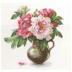 Набор для вышивания Алиса "Цветущий сад: Пионы", 25x26см (вышивка крестом)