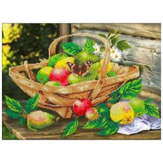 Набор для вышивания бисером Паутинка "Яблочки", 28x38см