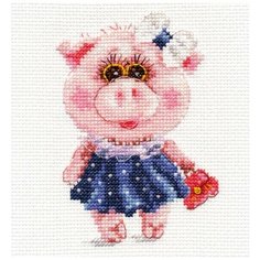 Набор для вышивания Алиса "Свинка Тося", 10x12см (вышивка крестом)