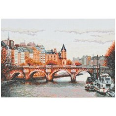 Набор для вышивания крестиком Палитра "Мост через Сену", 38x25см
