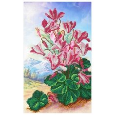 Набор для вышивания бисером Паутинка "Цикламен", 17x20см