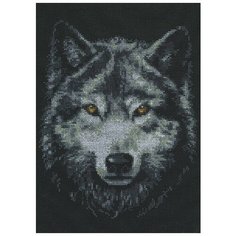 Набор для вышивания крестиком Палитра "Взгляд волка", 21x27см