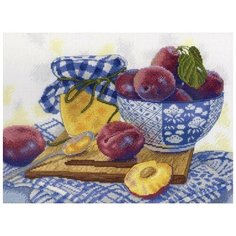 Набор для вышивания М.П.Студия "Сливовое варенье", 27x21см (канва однотонная)