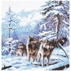 Набор для вышивания крестиком Палитра "Морозное утро", 27x26см