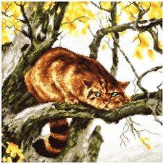 Набор для вышивания крестиком Палитра "Рыжий охотник", 26x27см