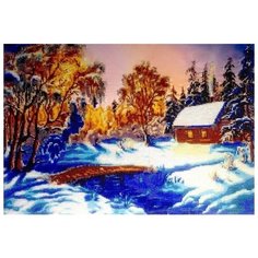 Набор для вышивания бисером FeDi "Зимний вечер", 48x35 см.