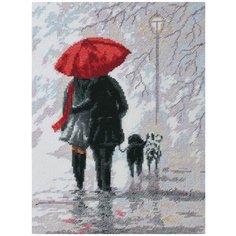 Набор для вышивания крестиком Палитра "Два + два", 20x27см