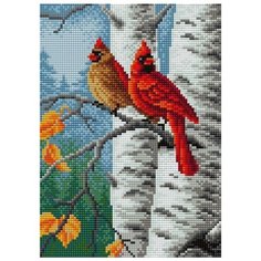 Алмазная мозаика "Вышиваем бисером" Магнит 20х28,5см