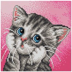 Алмазная мозаика "Вышиваем бисером" Магнит 20х20см