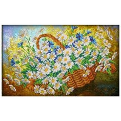Набор для вышивания бисером Паутинка "Ромашки", 39x24см