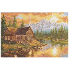 Набор для вышивания Алиса "Вечер в горах", 33x24см (вышивка крестом)
