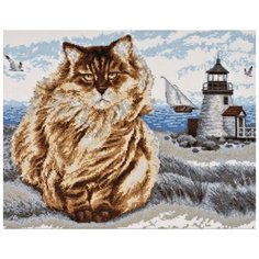 Набор для вышивания крестиком Палитра "Смотритель маяка ", 39x30см