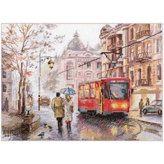 Набор для вышивания Алиса "Октябрь в городе", 23x17см (вышивка крестом)