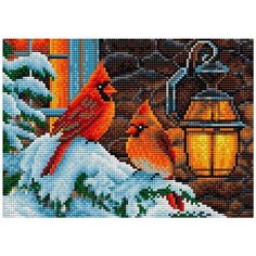 Алмазная мозаика "Вышиваем бисером" Магнит 28х20см